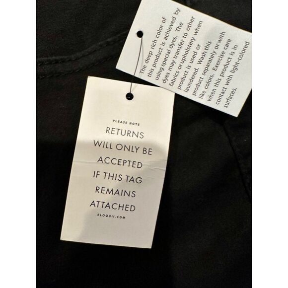 Eloquii Black Denim Pant NWT Size 26 - Picture 8 of 9